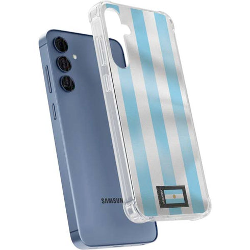 Argentina Soccer Flag Galaxy S24 Clear Case